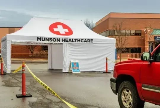 Heavy Duty, Rapid Deploy Medical Tents for COVID-19 Vaccinations, Screening, Containment & Drive-Thru Testing