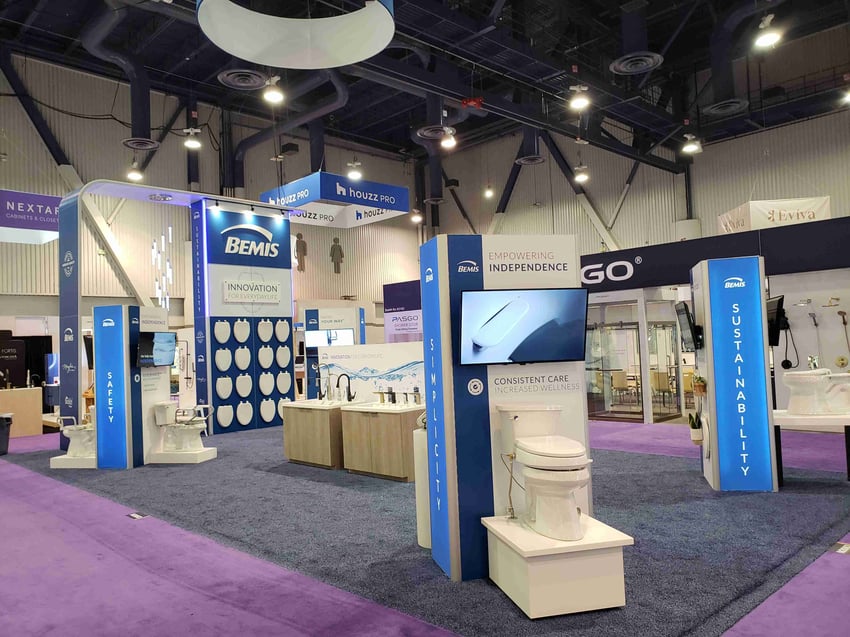 20'x40' Bemis Product Education and Display Exhibit