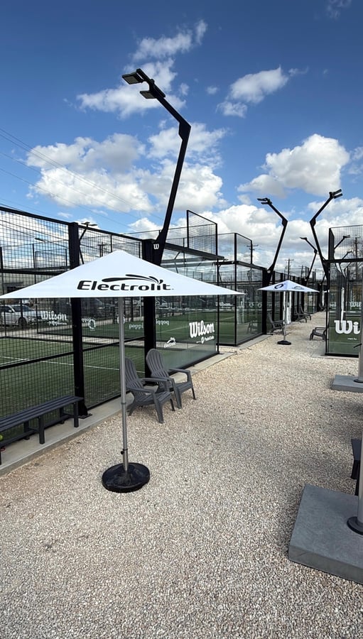 7.5 Square Electrolit Umbrellas