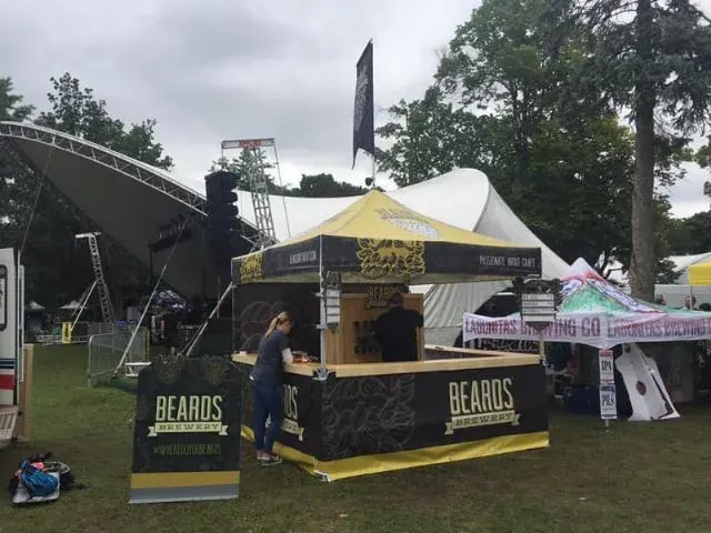 Beards Brewery Beer Fest Setup