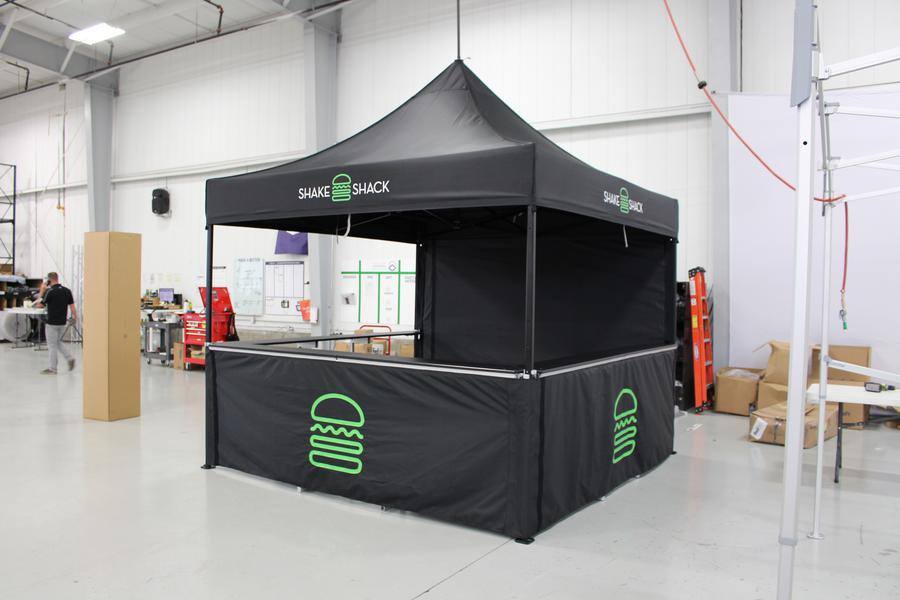 Customized 10X10 Pop Up Tent for Shake Shack