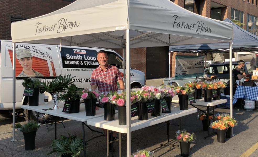 Farmer Bloom Farmers Market Setup