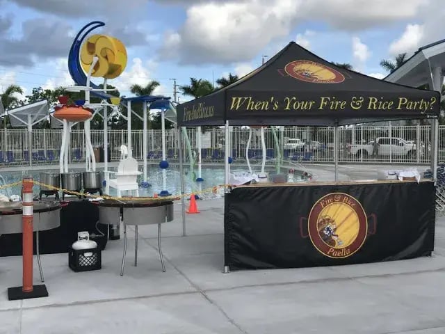 Fire and Rice Concession Event Tent
