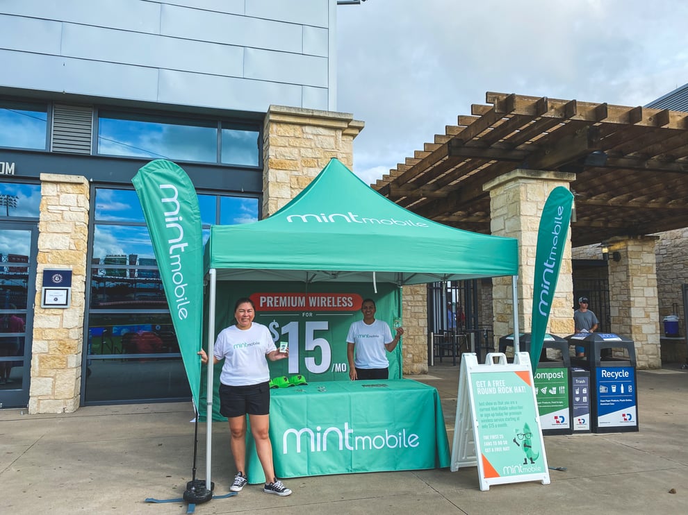 Mint Mobile Brand Activation 10x10