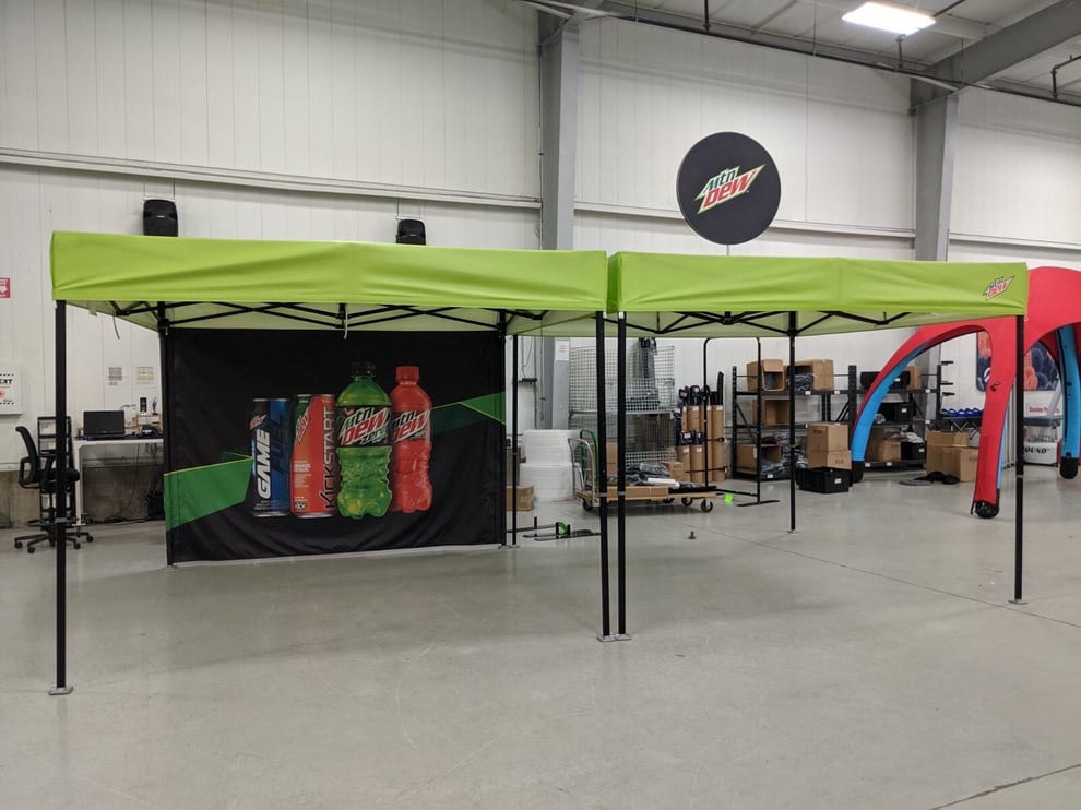 Mountain Dew Custom Pop-Up Tents