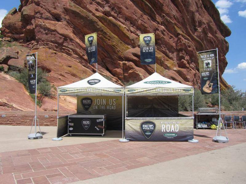 Red Rocks Custom Tents for Mobile Tour