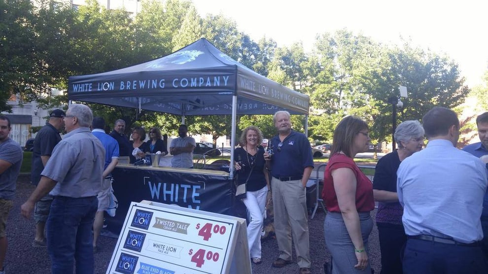 White Lion Brewing Beer Fest Pop-Up Tent