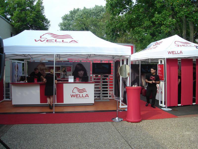 Wella Mobile Store Experience with Custom Tents