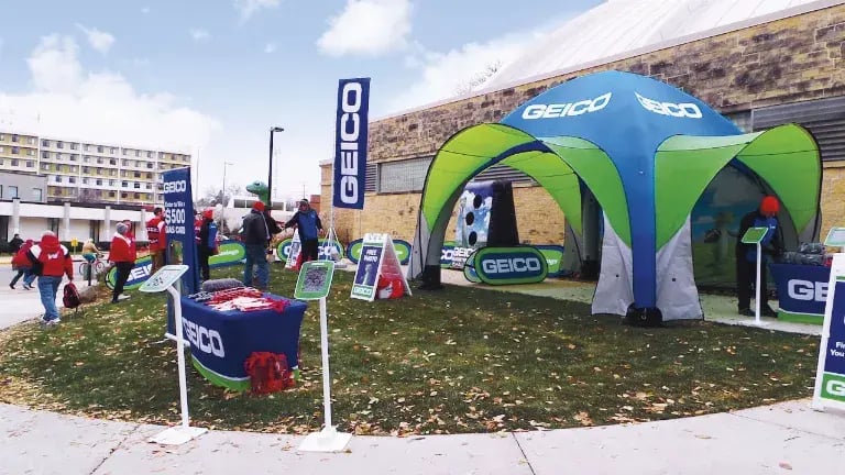 GYBE 13'x13' Inflatable Tent With Visors