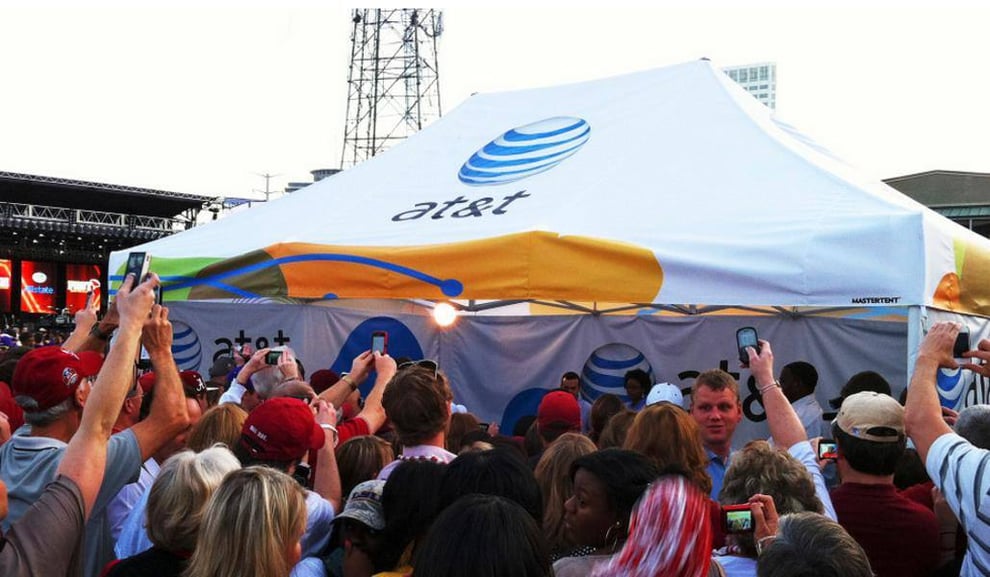 AT&T Wireless Music Pop-Up Tent