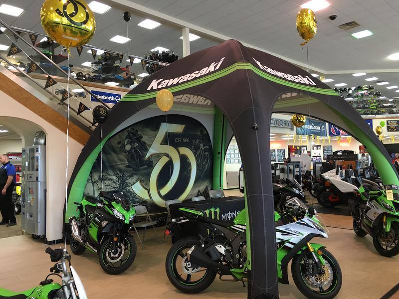 Kawasaki Inflatable Tent for Dealerships