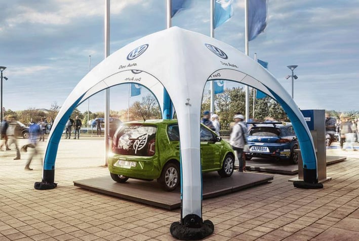Volkswagen Inflatable Tents for Dealerships