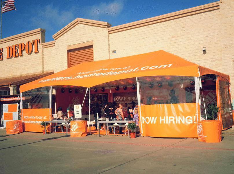 Home Depot Job Fair Frame Tent