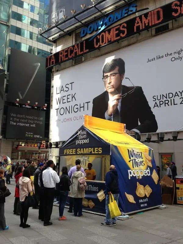Wheat Thins Custom Sampling Pop-Up Tent