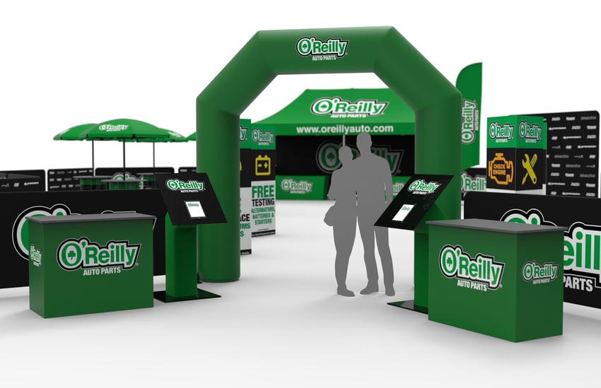 Rendering of Outdoor Activation From The Entrance at Eye Level
