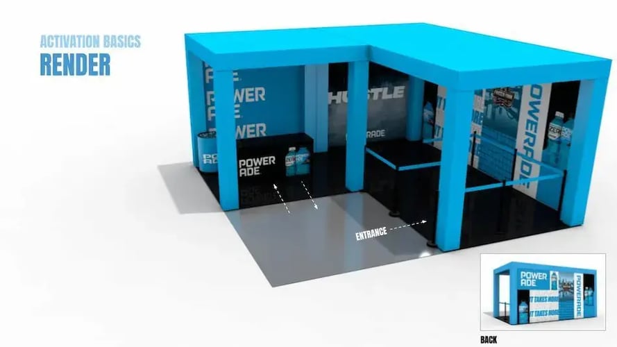 Poweade Truss Footprint NCAA Activations