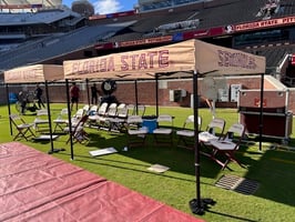 Florida State Sideline Tent Flat Roof