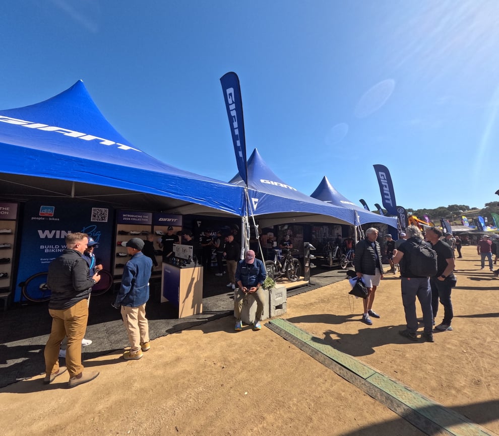 20x20 Frame Tents for Giant and Liv Bikes at Sea Otter