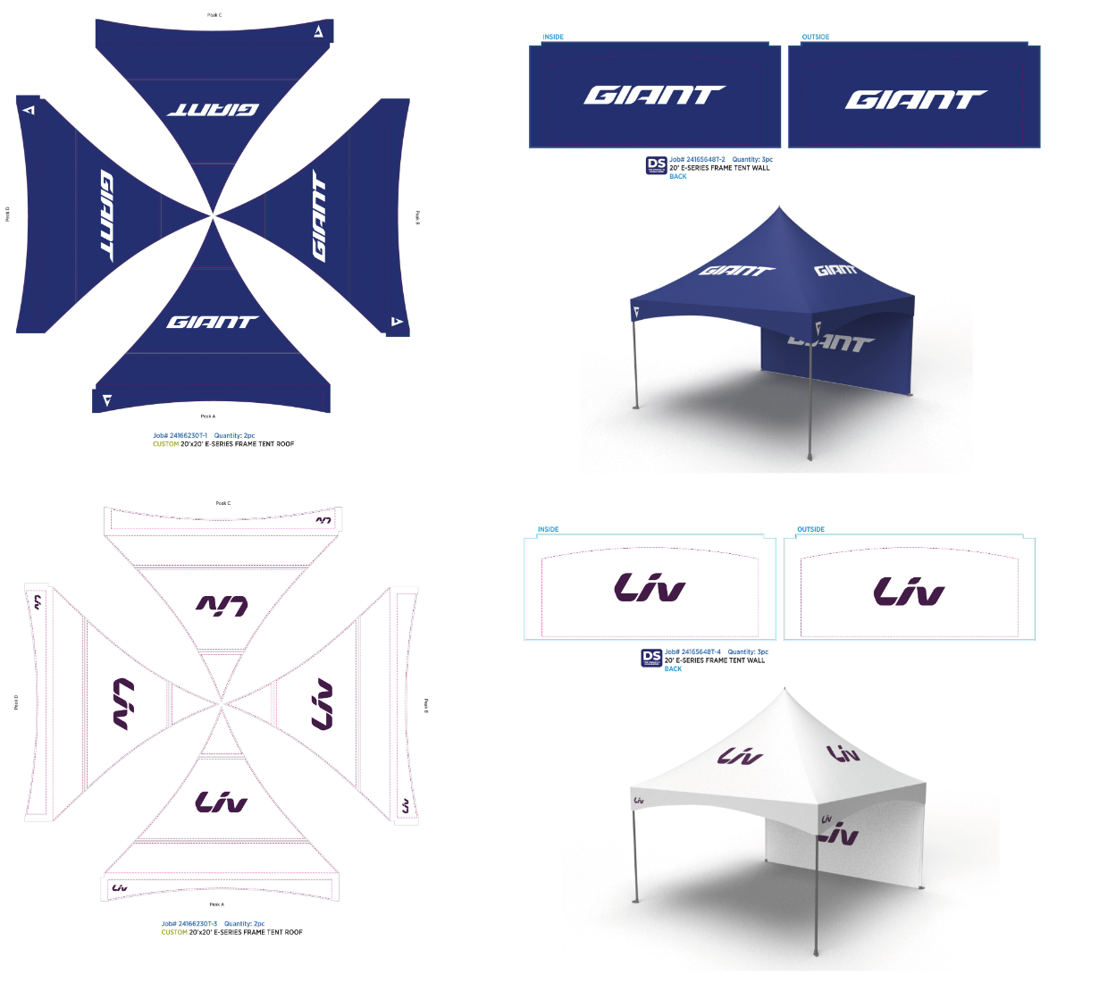 Giant and Liv Tent and Wall Sketches