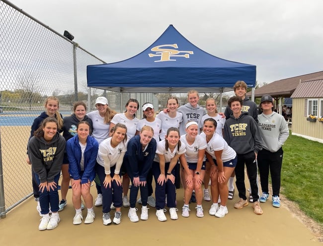 Grand Traverse Area Catholic Schools St Francis High School 10x10 MONARCHTENT Tennis team