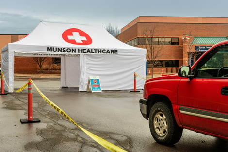 Munson Healthcare, TentCraft Team Up to Deliver Mobile Drive-Thru Coronavirus Screening in Traverse City