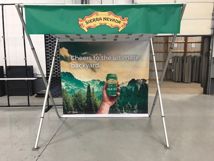 A 10x10 MONARCHSTALL for Sierra Nevada Brewing” style=