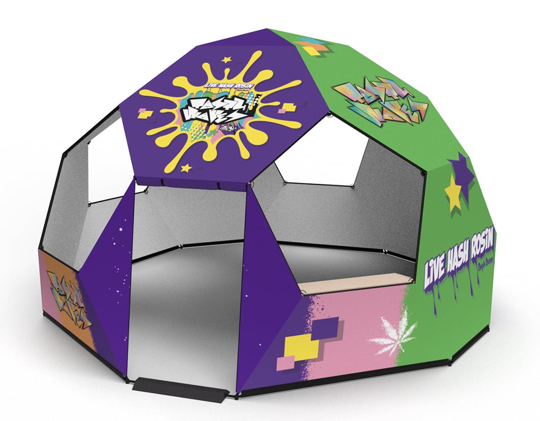 Tasty Waves Cannabis Hash Company Dome Rendering