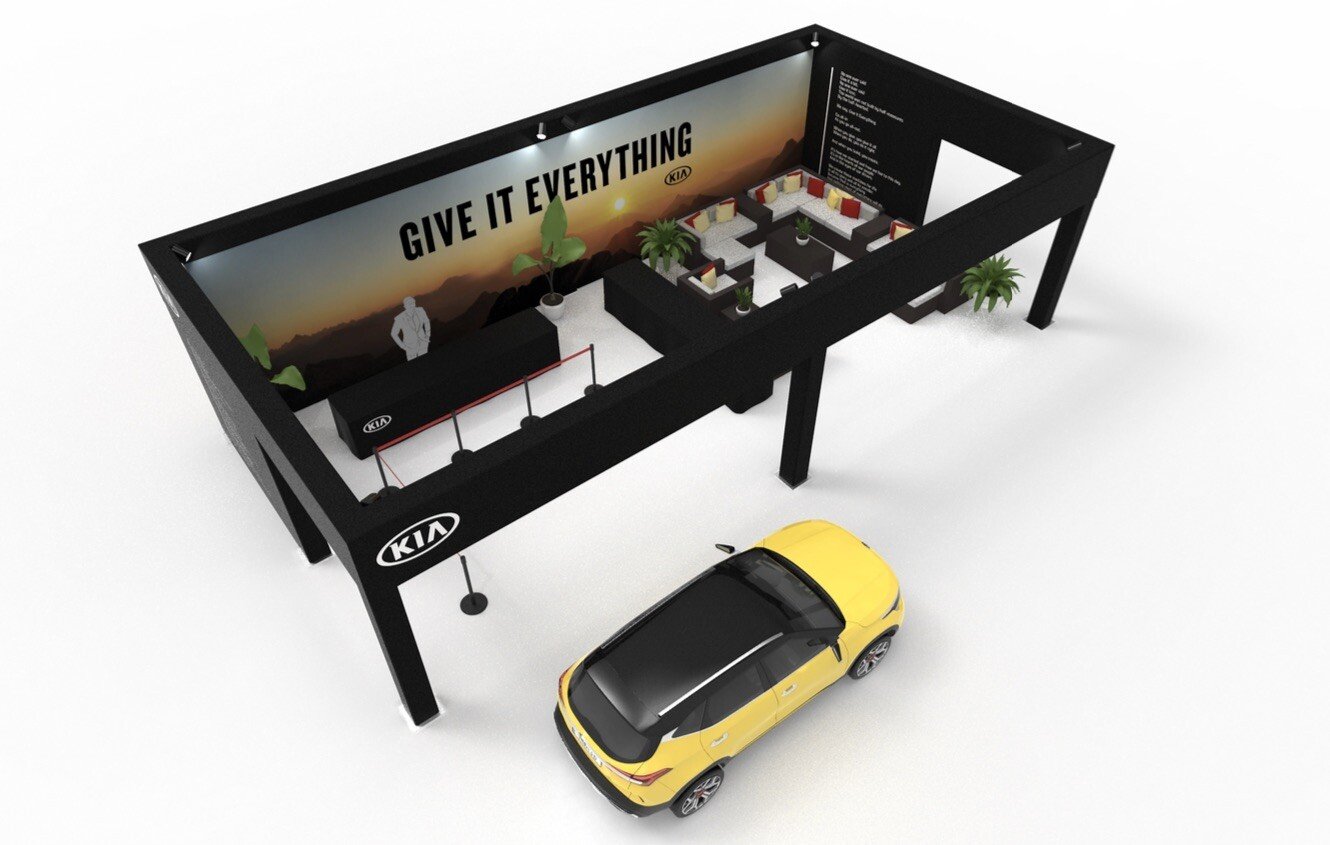 experiential rendering for new vehicle launch