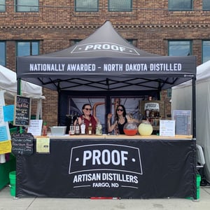 Brewery and Distilerry Pop Up Tent With Counter