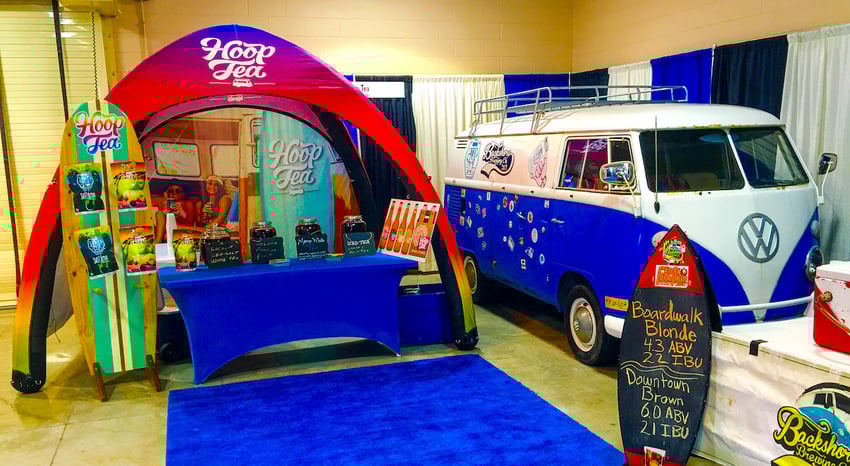 Inflatable Gybe Tent at Indoor Convention