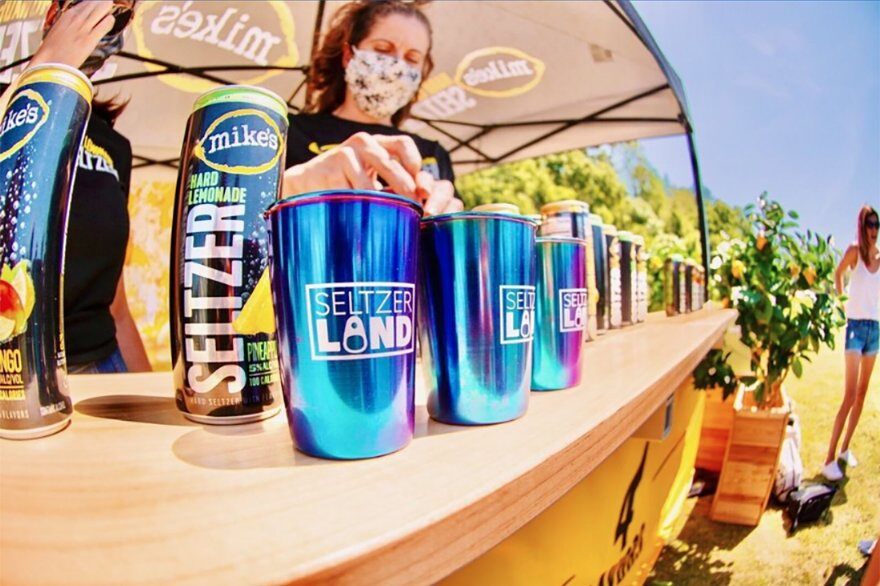tent counters for mike's hard lemonade