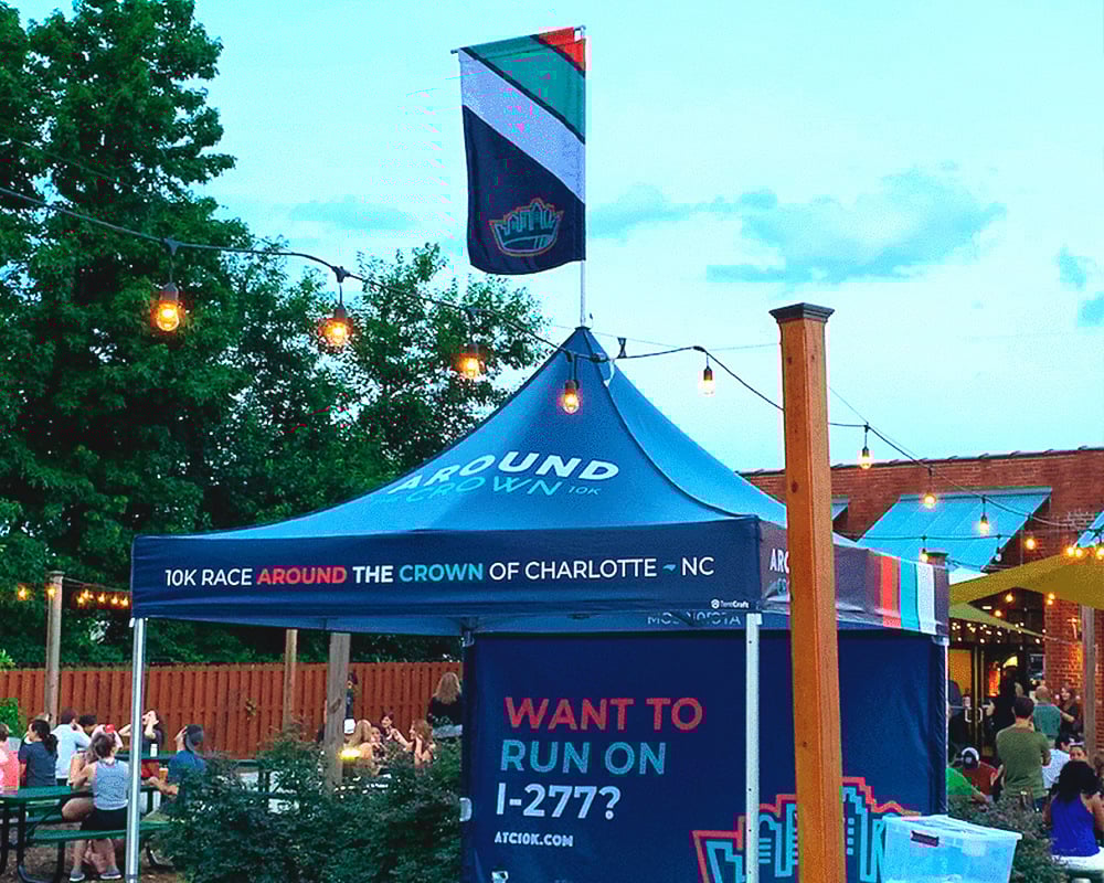 10x10 heavy duty pop up canopy with custom printing