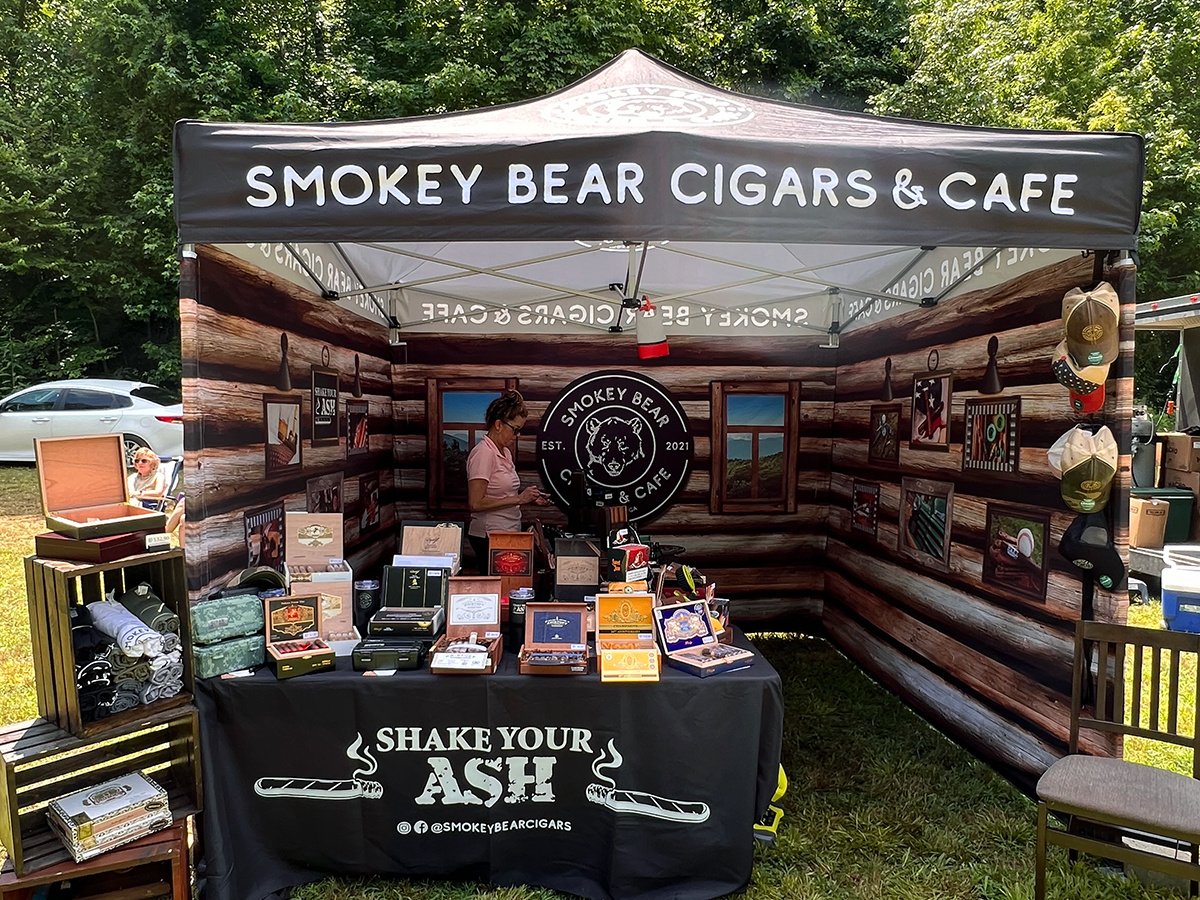 Smokey Bear Cigars & Cafe Little Log Cabin