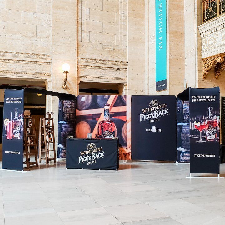 Full, Portable, Pop-Up Exhibit for Indoor Trade Shows