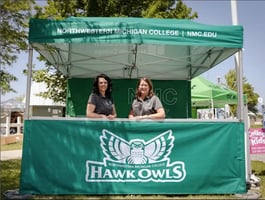10x10 Storefront Canopy Tent For a Northern Michigan College (NMC)