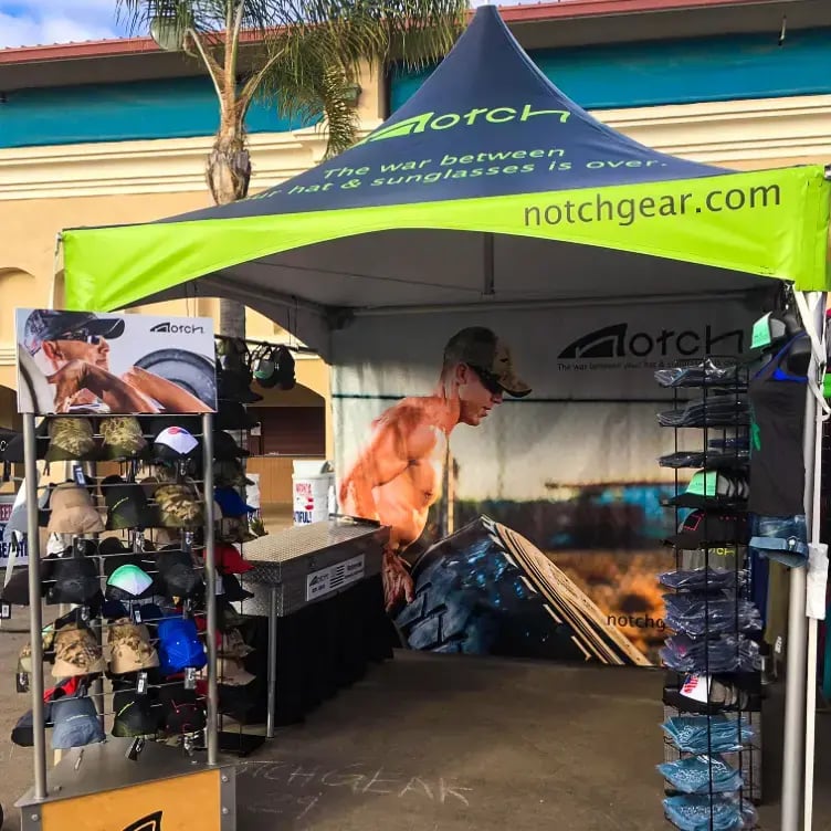 Custom_printed_10X10_frame_tent-Notch_Gear