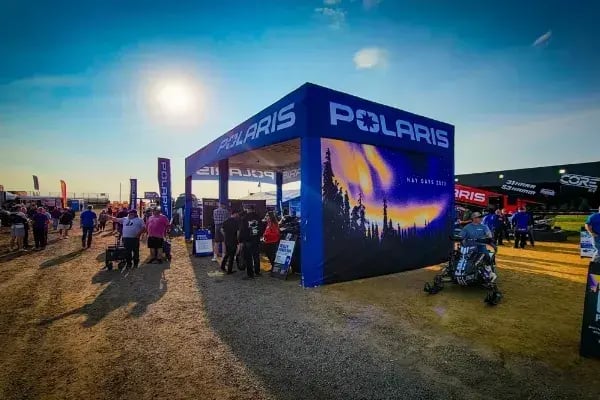 Truss structure for Polaris Hey Days event.
