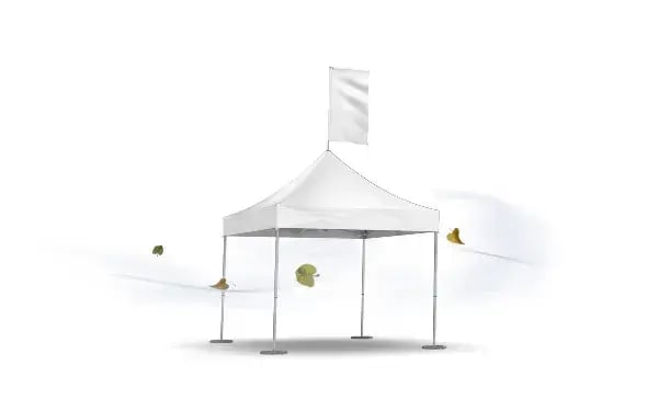 How much wind can a pop-up canopy tent handle?