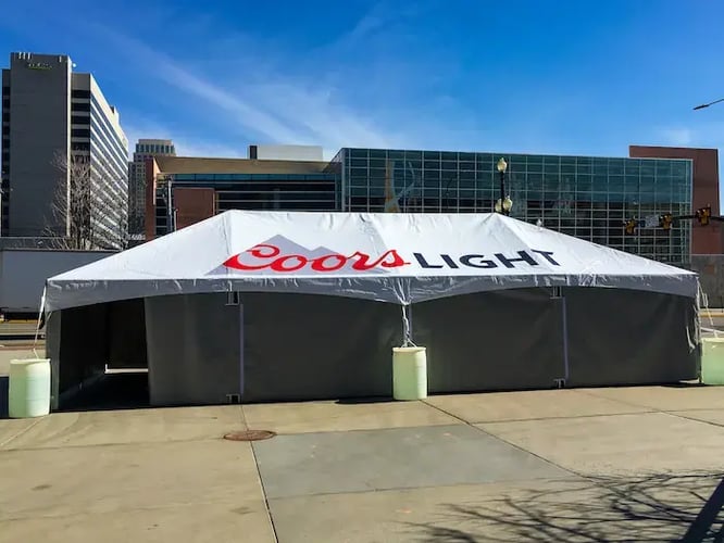 20x40 Semi-Permanent Canopy Tents Made in USA
