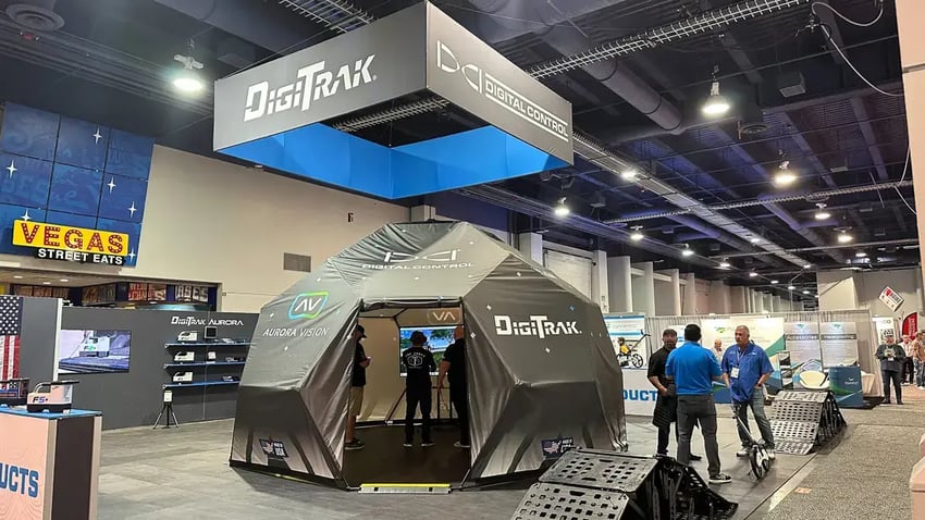 Dome Tent Used For Trade Shows With Hanging Banner