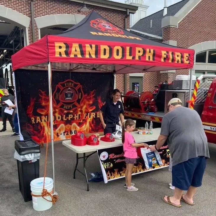 Custom Tents for Police & Fire Departments