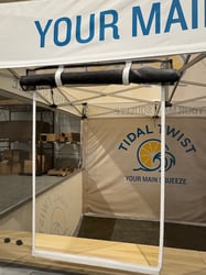 Roll-Up Concession Tent Window
