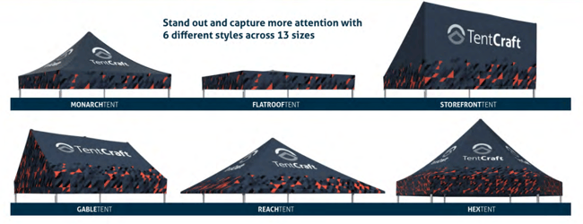 Roof Styles For MONARCHTENT Frames