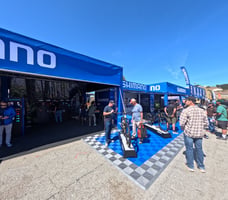 Shimano 20x40 Custom Truss Structures With Cycling Displays and mobile trailer