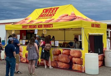Sweet Dreams Mini Donuts 10x20 Monarchtents Meshwalls Concessions3