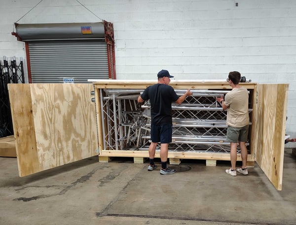 Wooden Crate Large Open