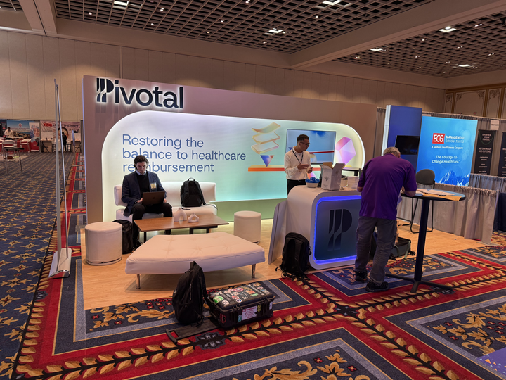 Custom Built 10'x20' Exhibit For Pivotal with Custom Archway and Counter with Lighting