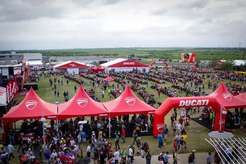 Ducati Festival Frame Tent Activation