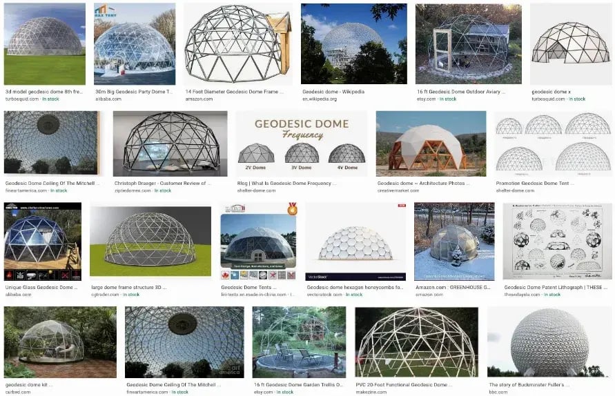 On the Horizon: Tool-free, Geodesic Event Domes