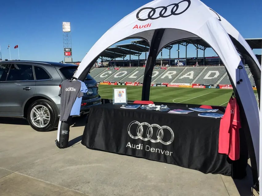 Audi chose a TentCraft GYBE Inflatable Tent